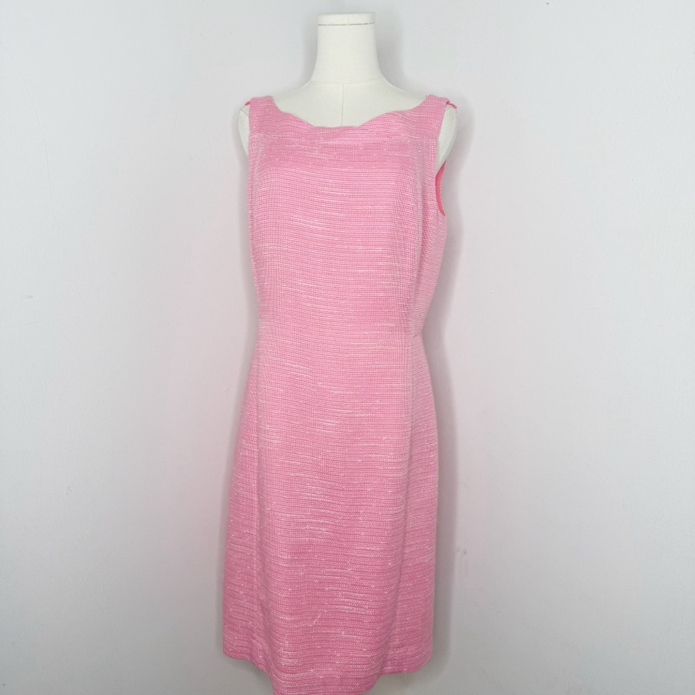 Lilly Pulitzer Bubblegum Pink Sleeveless Textured Midi Dress